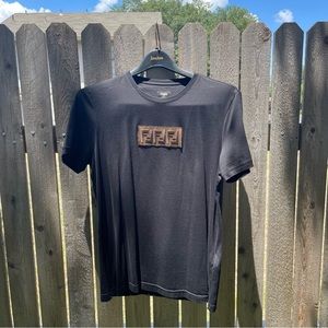 Black fendi t-shirt large